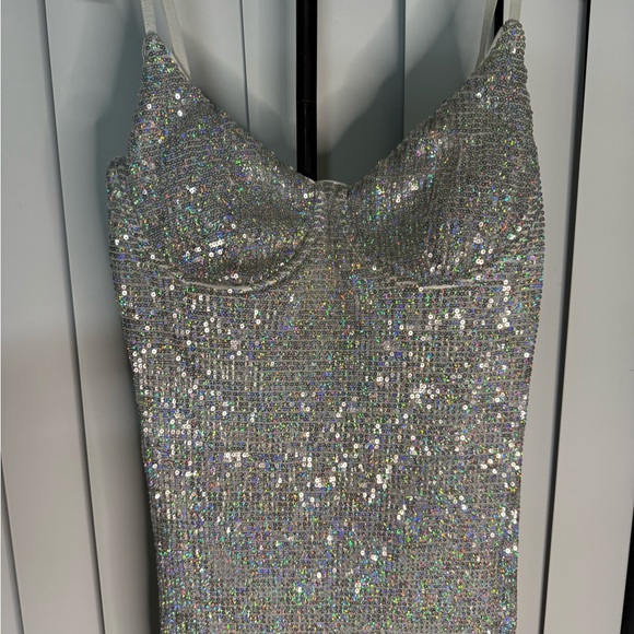 Silver Sequin Dress - Picture 9 of 16